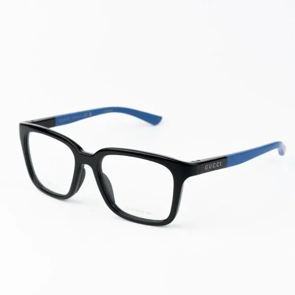 NEW Gucci GG1738O 004 Black Blue Unisex Square Eyeglasses GG 1738O